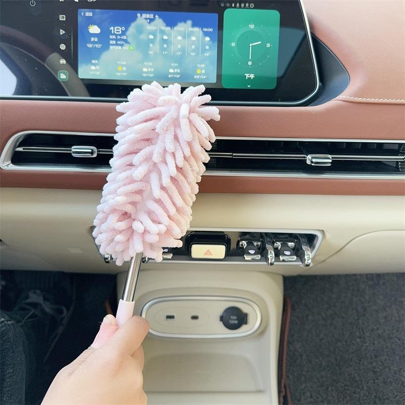 practical cleaning tool for cars,Car dust duster, extendable ash removal mop, soft bristled car brush, and car cleaning tool