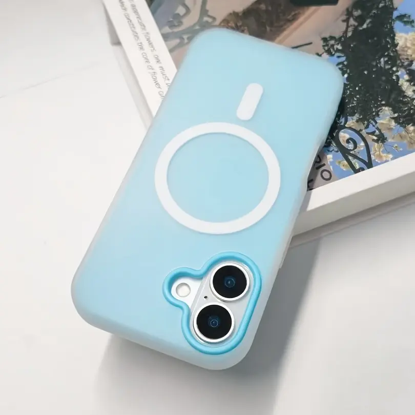 Durable Protective iPhone 17 Phone Case, Candy Color 2-in-1 Matte Cellphone Case, Magnetic Wireless Charging Phone Case Fit iPhone Air/17/16/15/14/13/12/11 Pro Max/Plus, Stylish Gift for Her.
