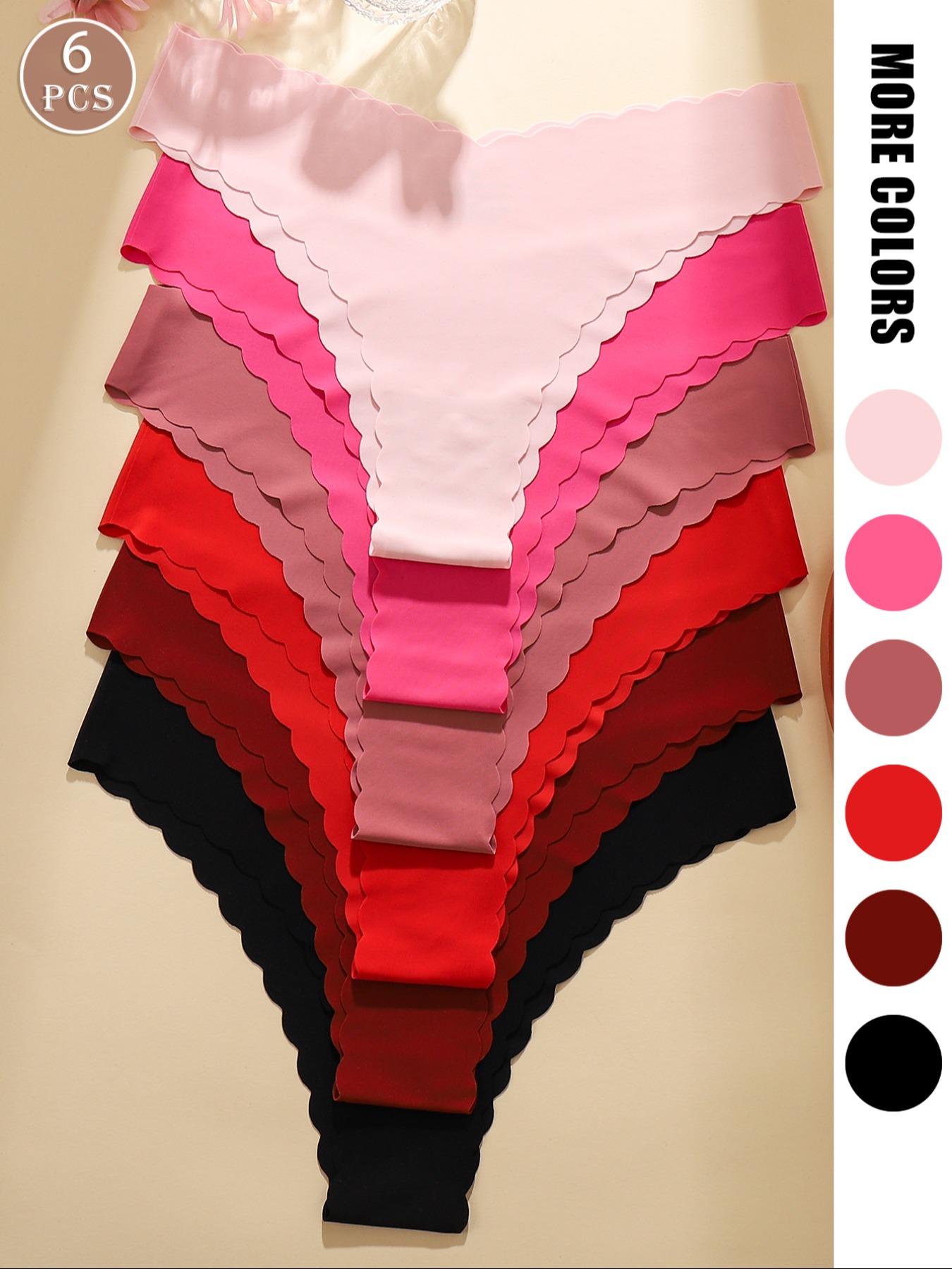 Women's Solid Color Briefs, Soft Comfy Breathable Knicker for Daily Wear, Women's Underwear for All Seasons, Fashion Breathable Underwear