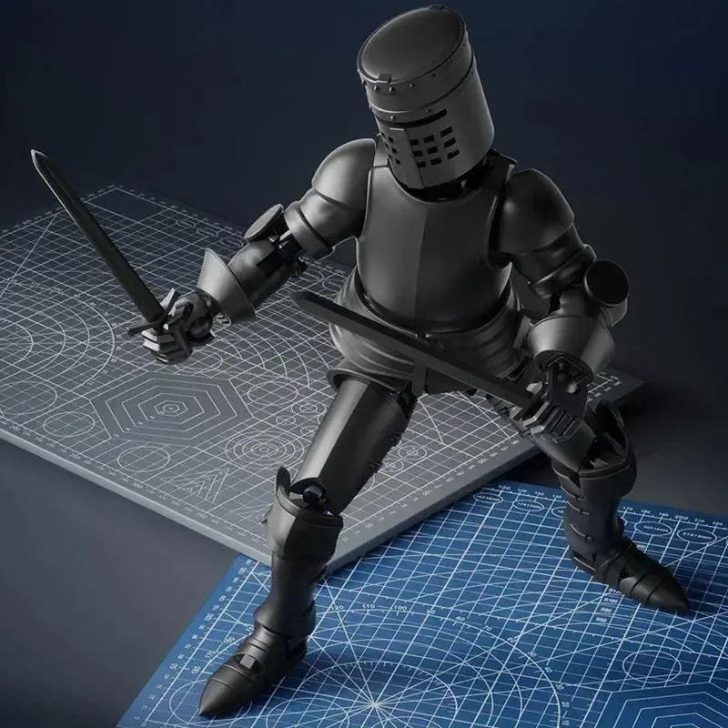 2026 Hot Mini Knight Paladin Action Figure, 13-Jointed Movable Unisex Shapeshift Robot, 3D Printed Character Assembly Toy for Kids Gifts