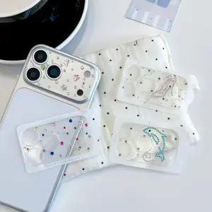 Ins 3D Diamond Dolphin Bow High Heels Glitter Camera Lens Protector For iPhone 17 Pro Max 17pro Protective Glass Lens Protectors