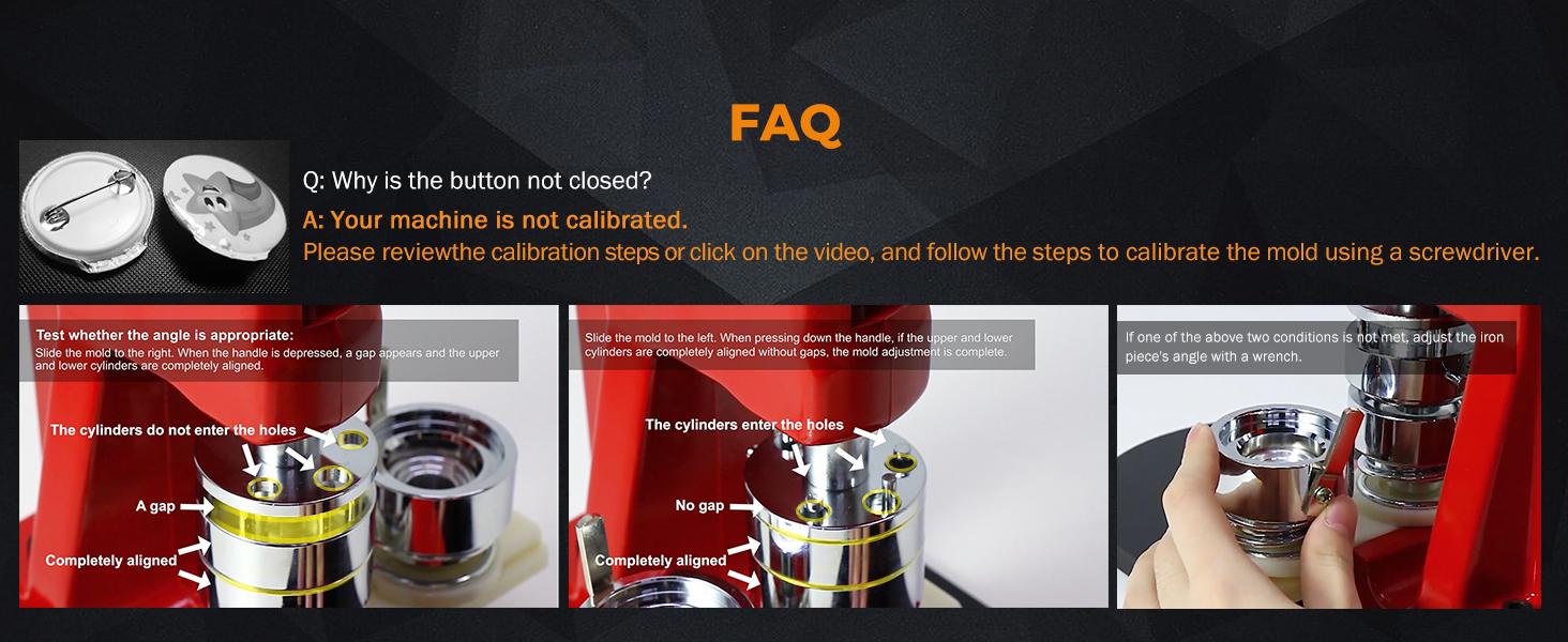 200 Sets of Button Parts Supplies 75mm 2.95 in (Approx. 3 inch) for Button Maker Machine Round Pin Maker, Every Set Includes Tinplate Top, Clip Bottom & Film