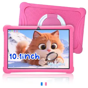 10.1 Inch Kids Tablet Android , 64GB Storage 5G WiFi, HD Touchscreen with Shockproof Bumper Case, Dual Cameras Long Battery Life, Includes Parental Control & Educational Apps, Ideal Christmas Birthday Gift for Students