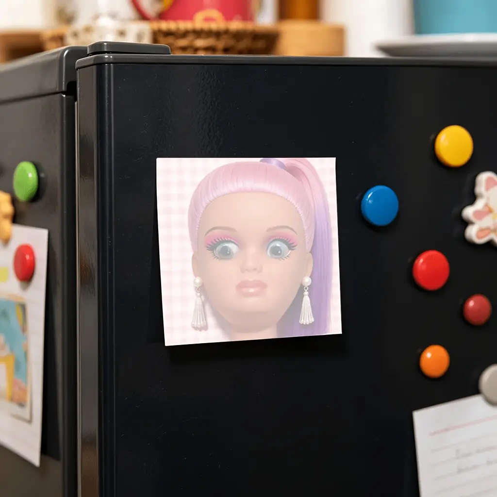 Square Funny Prank Face Sticky Notes 50 Sheets, Sarcastic Notepads, Novelty Office Stationery, Humorous Desk Decor, Ideal Gift for Colleagues