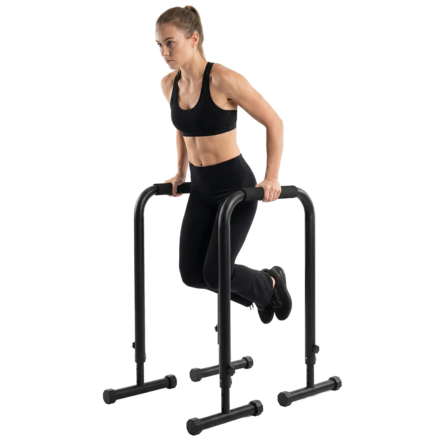 Adjustable Heavy Duty Calisthenics Strength Bar – Home Workout Dips & Push Up Station, 440lbs Capacity, 32"-36" Height, Easy Assembly, Calisthenics & Home Exercise Equipment, Fitness Equipment