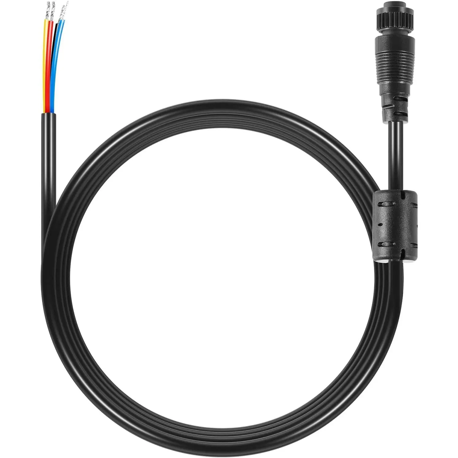 000-00128-001 4-Pin Power Cable for Simrad - Compatible with GO, NSS evo3, Vulcan, Zeus3-2m (6.5ft) Bare Wire Output for Power, Alarm, and Control Bus