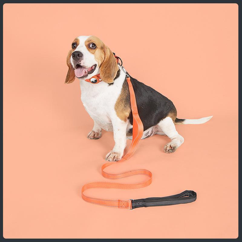Dog GPS Tracking Collar for Medium & Large Dogs - Non-Chafing Anti-Lost Collar with Leash Attachment