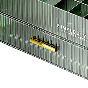 Stackable Drawers Makeup Organizer for Bathroom Vanity Desk and Dresser Countertops Ideal for Cosmetics Skincare Lipsticks Nail Care Green