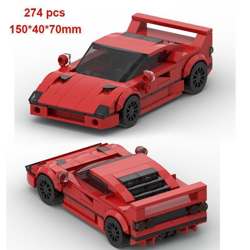 Technical Car City Speed Champion Racing Car Building Blocks Sports Car Garage Carro Rennau Voiture MOC Creative Vehicle Toys