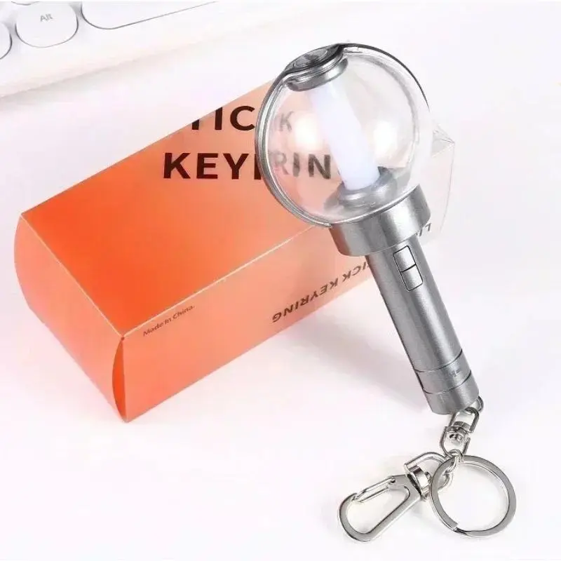 2nd Generation light stick Keychain music concert light fluorescent light stick Lamp Keyring fans Gift