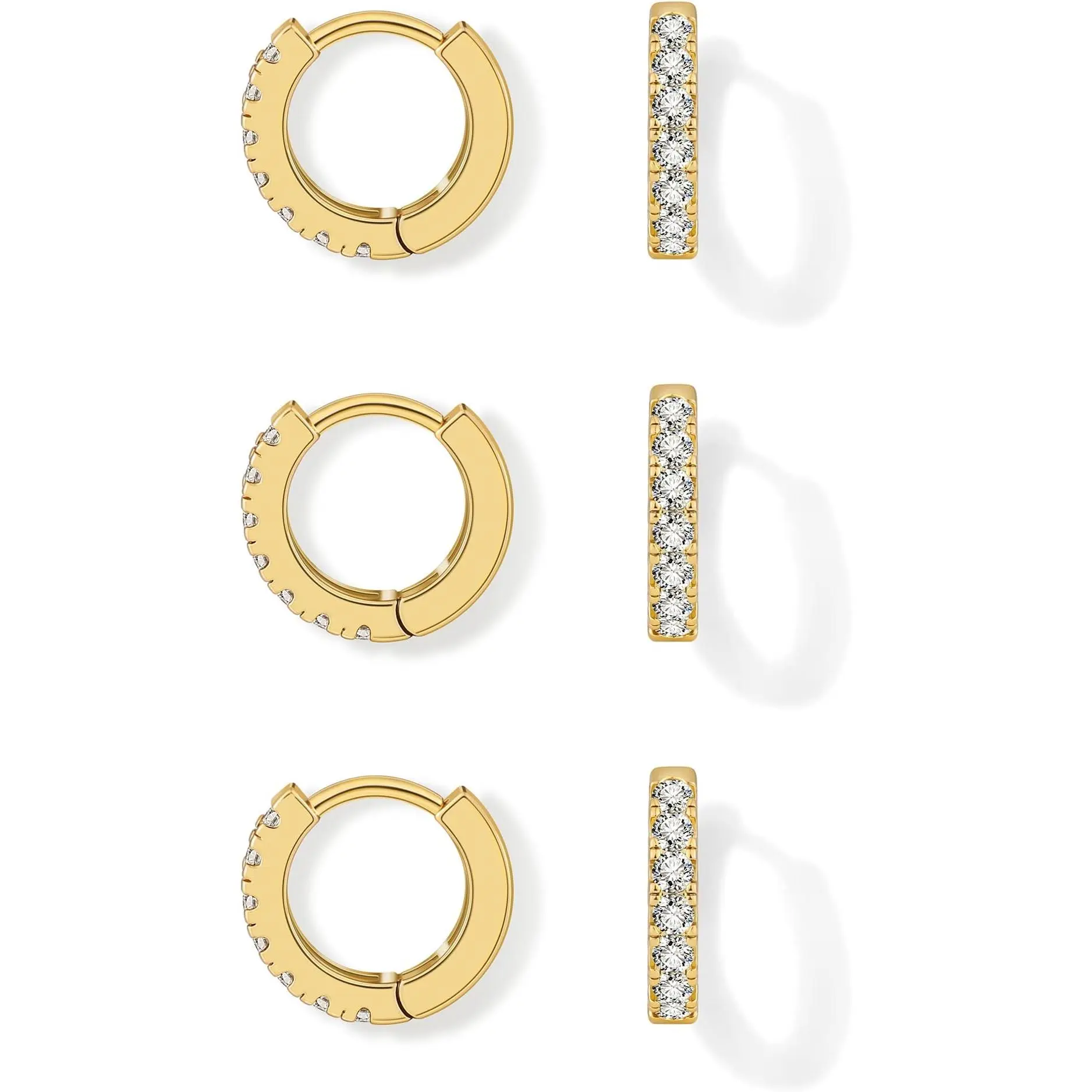 5# 14K Gold Plated 8mm*3