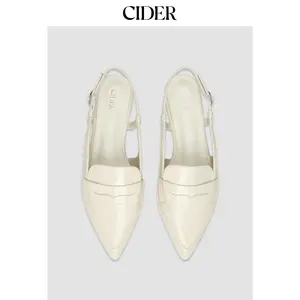 Cider [5 colors, size 6-11] POINTED SLINGBACK FLATS