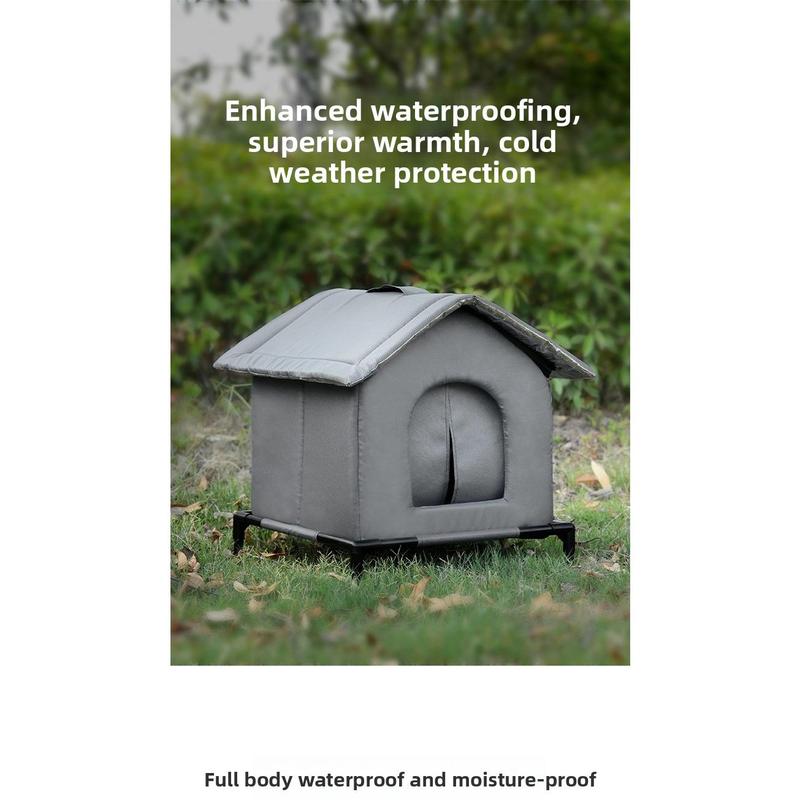 Outdoor Cat Nest Windproof & Rainproof Warm Comfortable All-Weather House with Waterproof Fabric & Reinforced Edges