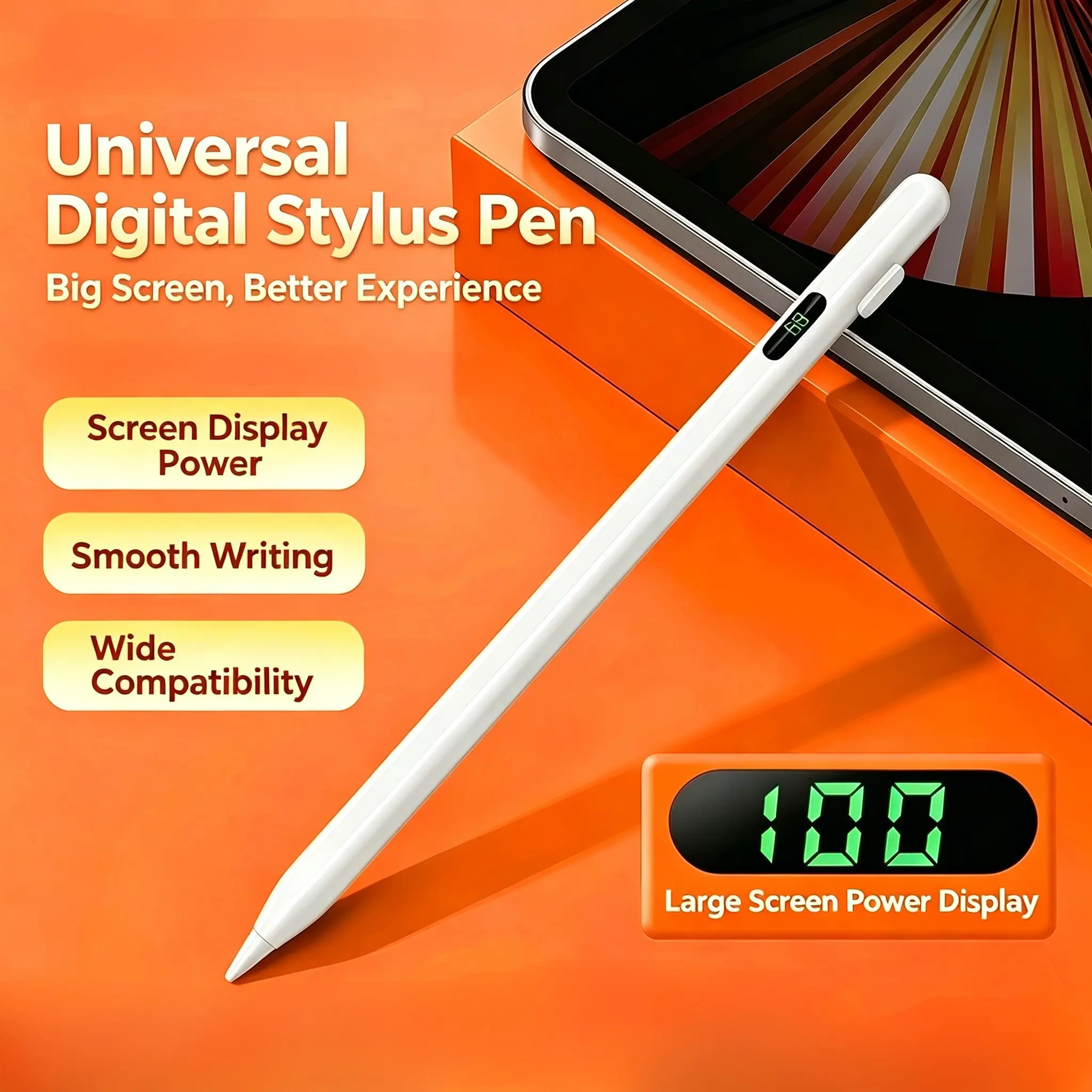Digital Screen Capacitive Pen, Touchscreen Pen, Universal Touch Stylus for Android iOS Windows, Compatible with iPad Apple Huawei Xiaomi Tablets