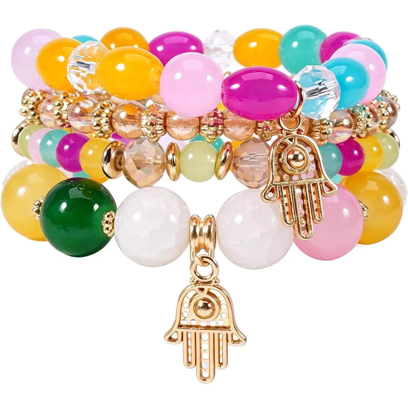 Boho Bracelets Stretchy Stacks Beaded Bracelet for Women Funny Banana Bracelets Heishi Clay Bracelet Friendship  Birthday Party Gifts