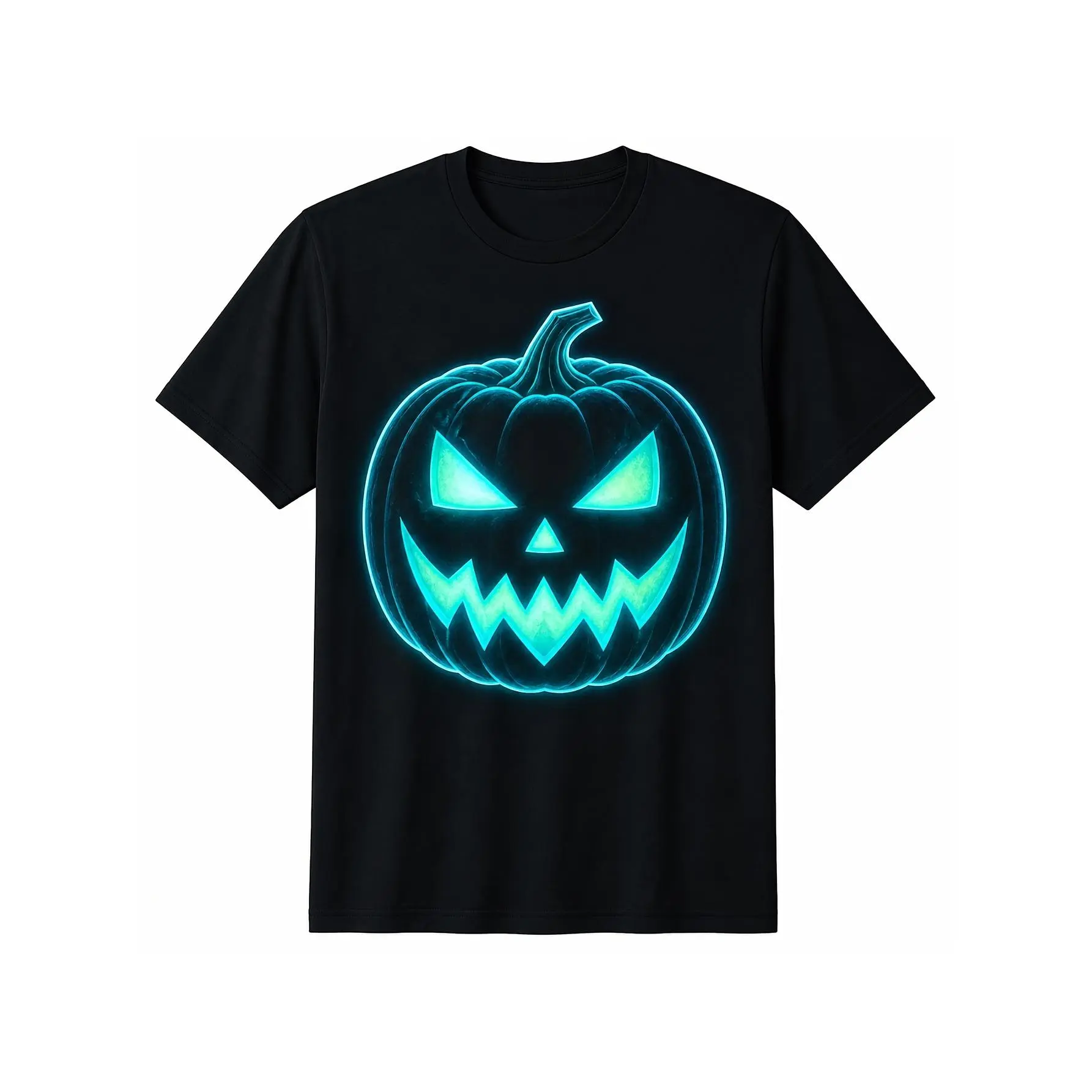 Halloween Glowing Jack O Lantern with Glow Effect T-Shirt