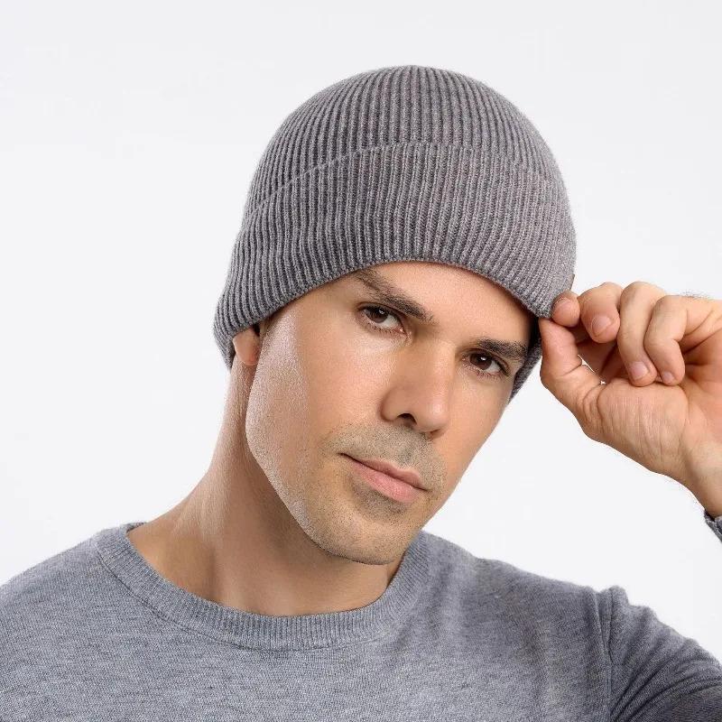 New Unisex Winter Hat Add Fleece Warm Cap Stylish Soft Beanie Hat For Men Women Outdoor Thicken Ski Sports Knitted Hat