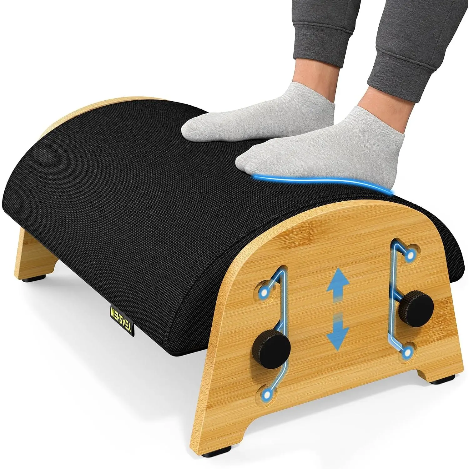 YESHEIN  Foot Rest Under Desk At Work, 6 Positions,   | Adjustable Foot Stool Under Desk, Office Footrests with Memory ,  Rest  for , , PC Gaming Accessories