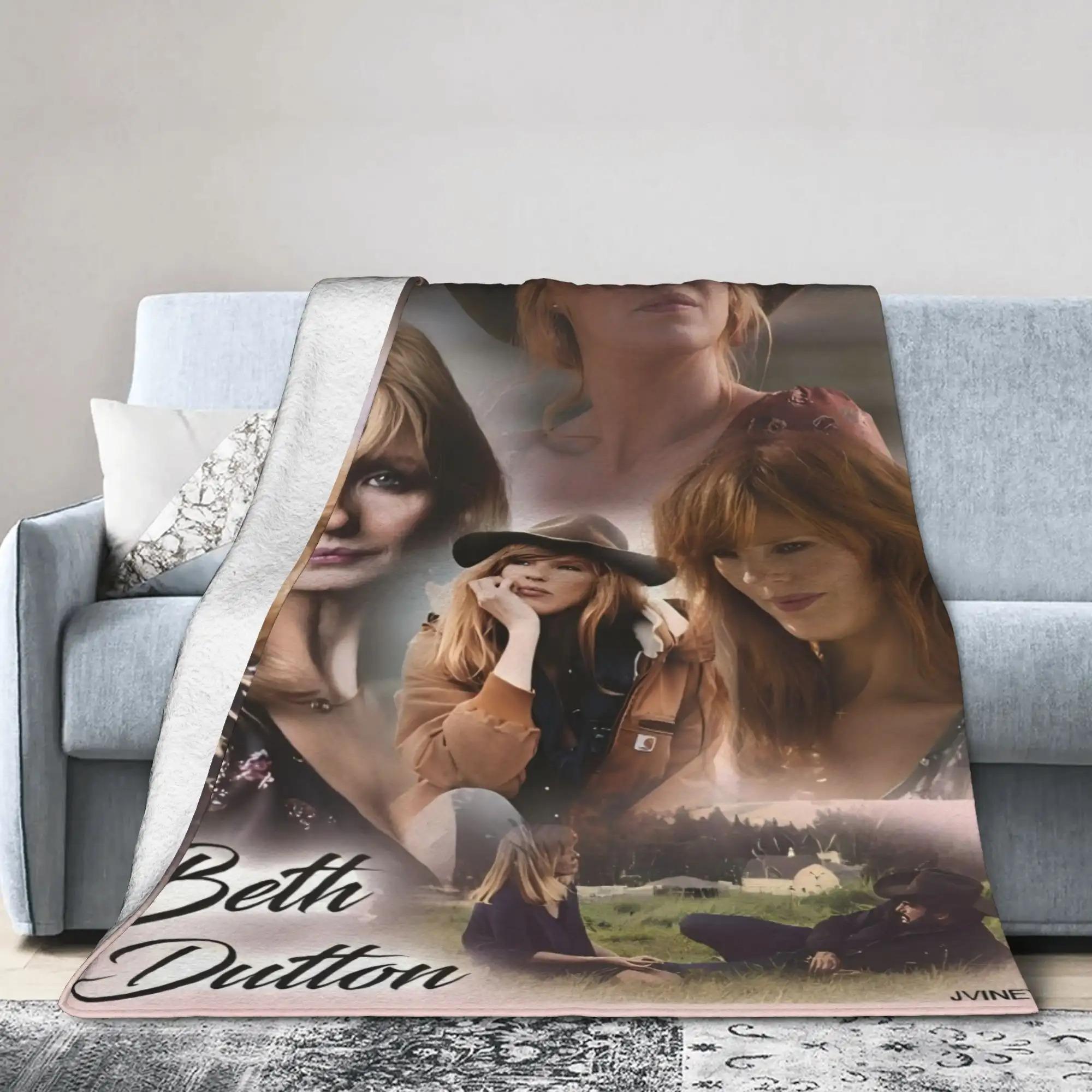 1 idol Beth Dutton character printed flannel blanket, soft and suitable for office, camping or sofa, the perfect gift for fans or family, size 80*60 blanket plushthin quilt holiday gift Intense Nacho Printed Flannel Blanket