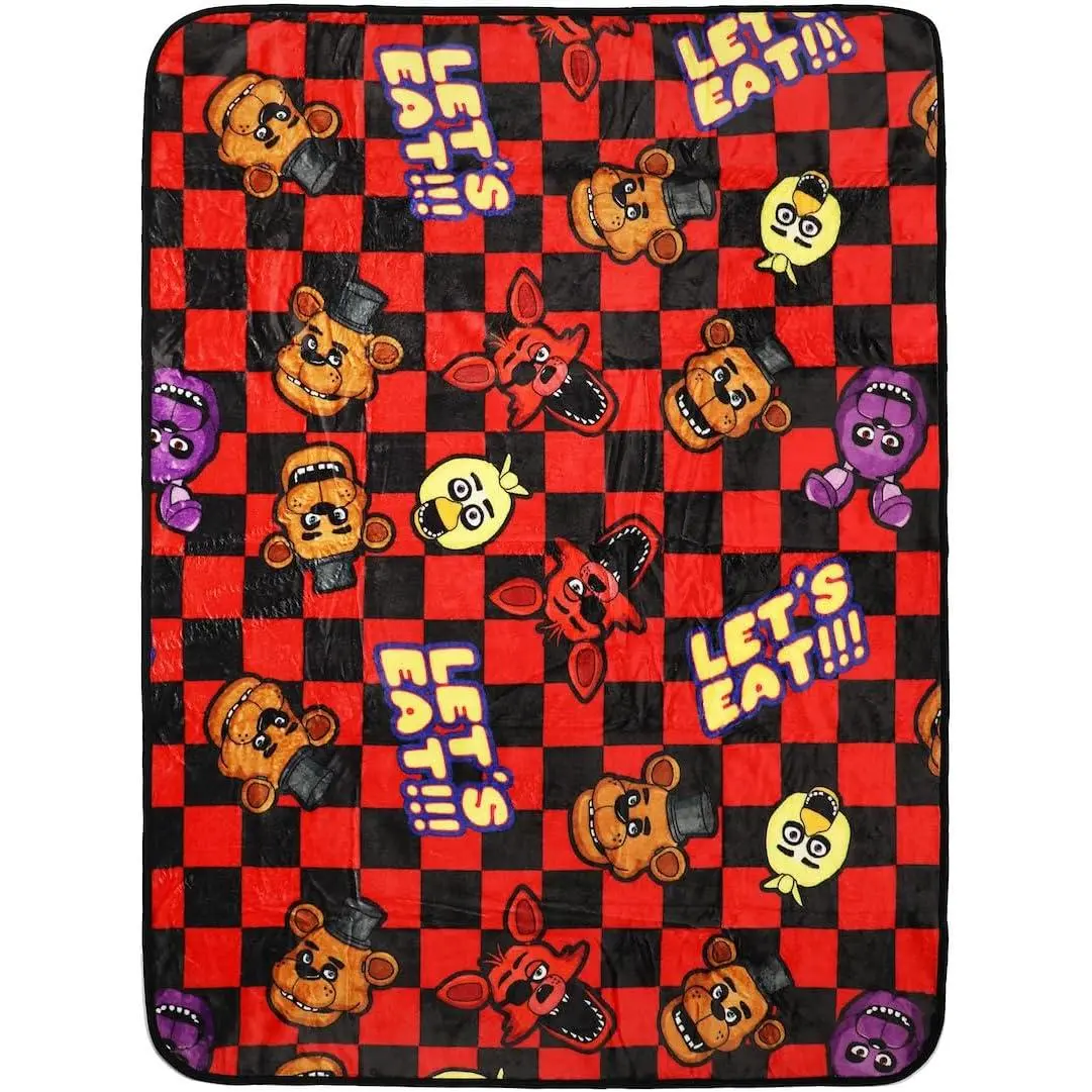 Bioworld Five Nights at Freddy's Let's Eat 45 x 60 Throw Blanket