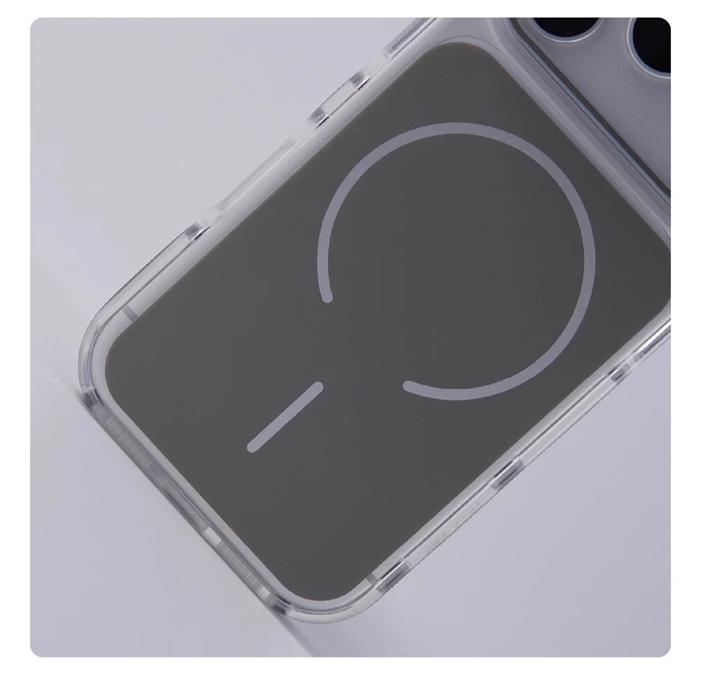 Luxury Matte Shockproof Magnetic Bumper Case For iPhone  17 Air 17 16 15 14 13 12  Pro MaxPlus For Magsafe Lens Protect Stand Cover