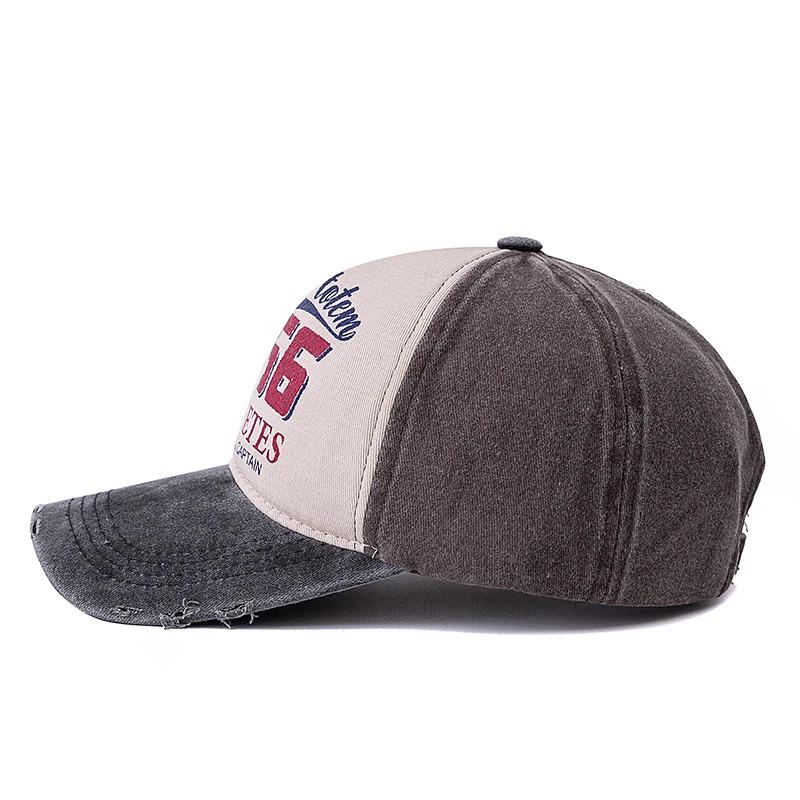 Unisex Vintage Washed Cotton Baseball Cap BASKETBALL CAPTAIN 56 Letter Embroidery Men And Women Outdoor Sports Hat