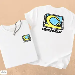 Quiksilver T-Shirt Mens White Short Sleeve Regular Fit Crew Neck Pullover T-shirt, #   Clothing #   Streetwear #   CasualWear