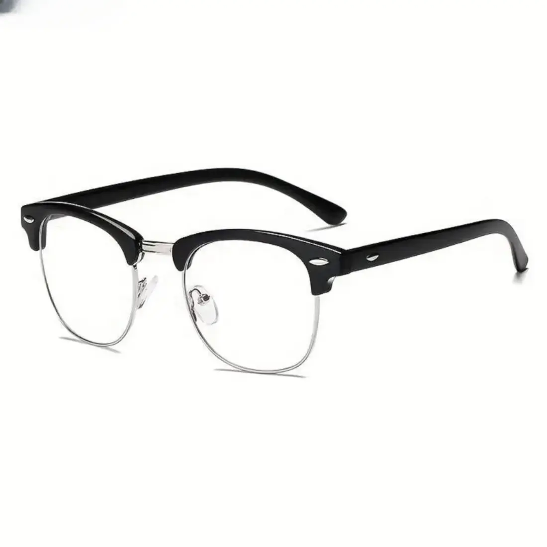 Non-Prescription Blue Light Blocking Glasses, Lightweight Minimalist Y2K Metal Frame Eyewear, Anti Eye Strain & UV Protection Shades for Men Women, Ideal For Computer Work, Gaming, Long Screen Time & Daily Fashion Outfits, Unisex, Gaming Focus tiktokshopb