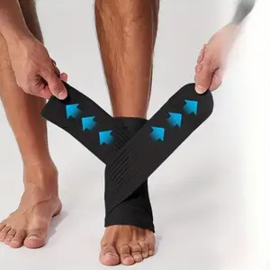 1pc Compression Ankle Sock with Removable Strap, Ankle Wrap, Knitted Ankle Support for Both Men And Women - Suitable for Sports, Basketball, Running, Football, Tennis, Workouts, And Everyday Use. Fits All Shoe Sizes!