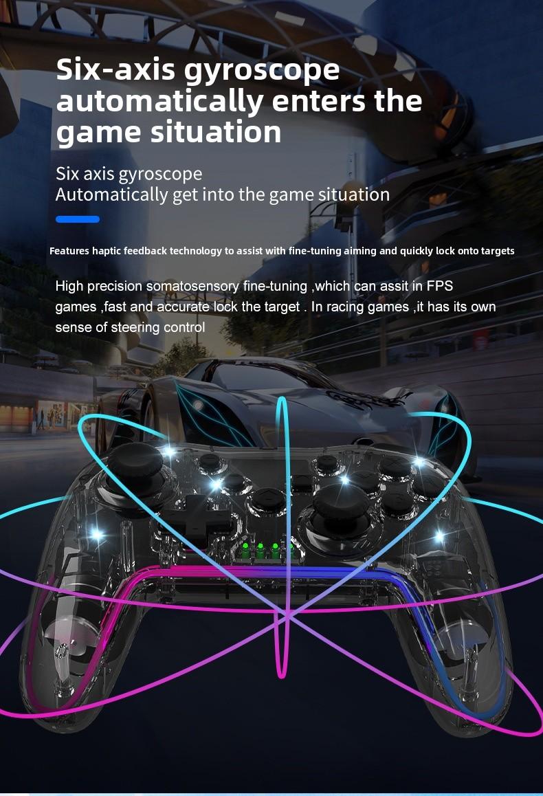 Wireless Bluetooth Dual Controller for Switch PC Steam Android iOS Gamepad