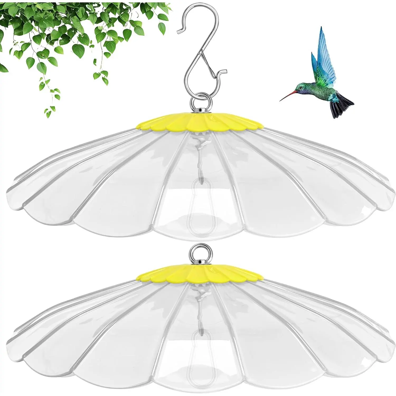 13.5" Hummingbird Feeder Dome Shade Cover - Rainproof Squirrel-Proof Weather Shield for Outdoor Shepherd Hook Bird Feeders