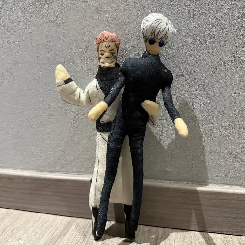 Anime Jujutsu Kaisen Gojo Satoru Itadori Yuji Cosplay Plush Toy Figure Room Decoration Abstract Joint Mobility Stuffed Doll Gift