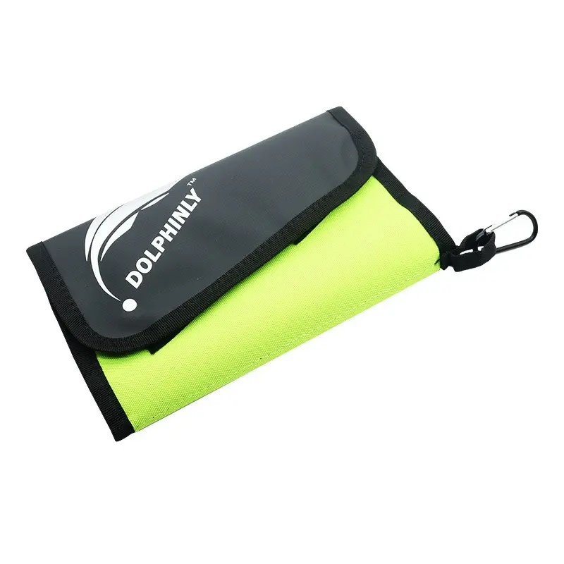 Portable Sealed Soft Bait Fishing Storage Bag, Foldable Tackle Wallet, Multiple Ziplock Pouches, Abrasion Resistant, Customizable Organizer, Fishing Accessory