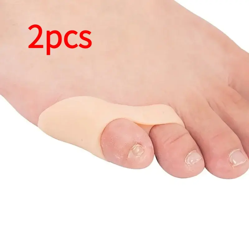 Two silicone toe separator finger and foot care protectors gel toe orthopedic hallux valgus corrector