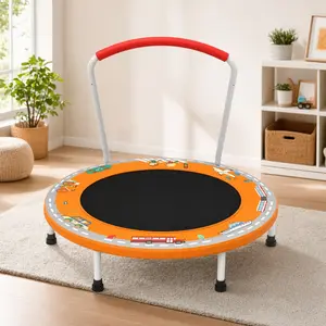 ARCH Furniture 36-Inch Mini Trampoline for Kids Ages 1-6, Indoor/Outdoor Use, with Safety Handle, Unique Print, 150 lbs Capacity, Fun Sports & Outdoor Activity Equipment