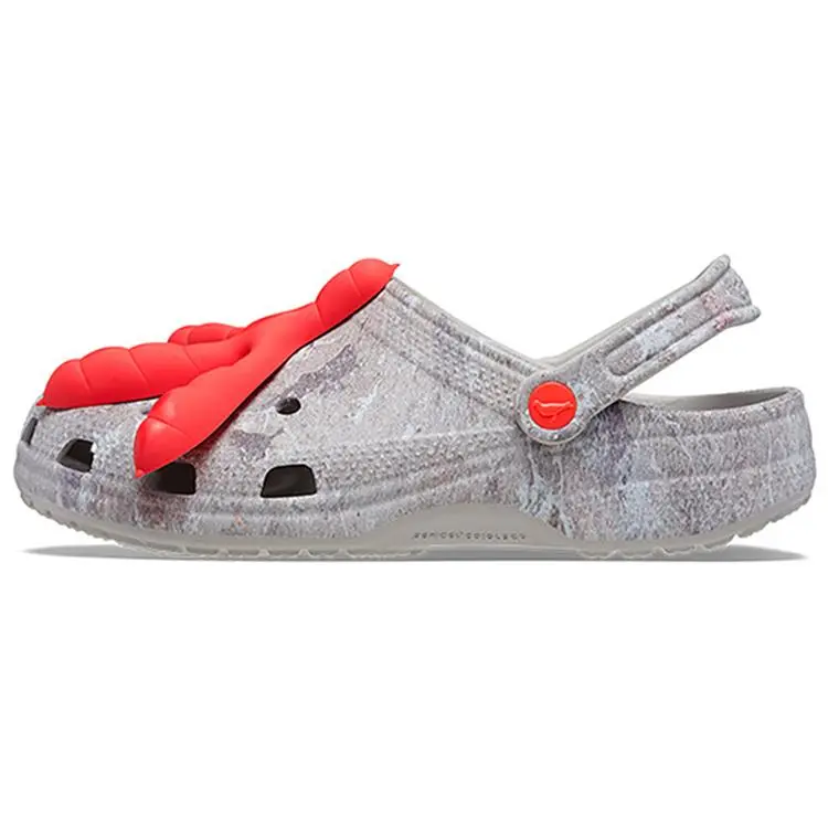 Crocs Staple Classic EVA Clog with Claw Detail – Unisex, Breathable, Ventilated Slip-On Shoes in Gray Verifiable, with credentials and supporting global authentication