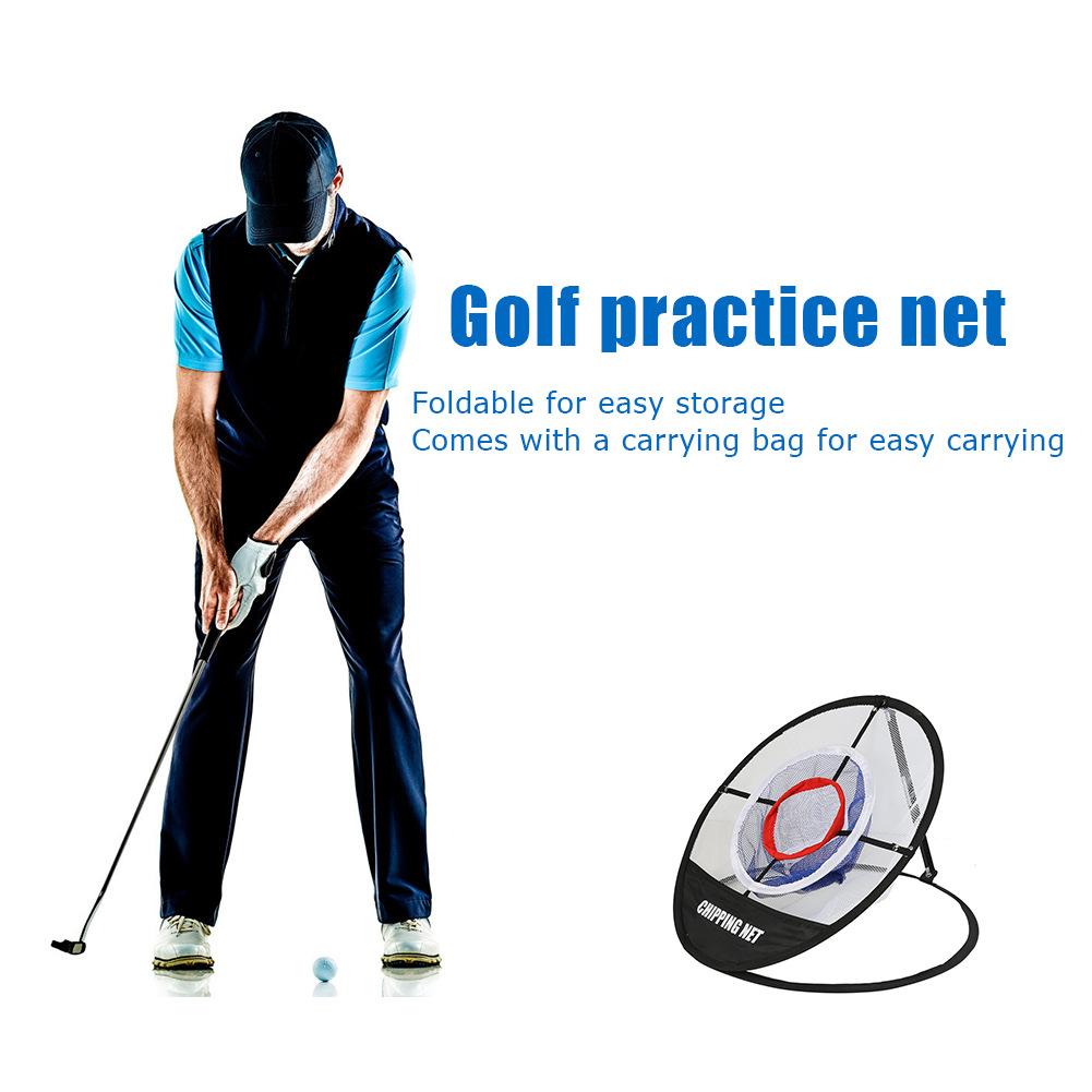 Golf Practice Net with Three-Layer Chipping Net Set, Portable Golf Target for Precision and Swing Training, Essential Golf Training Equipment, Golf Accessories