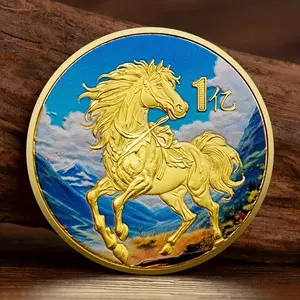 2026 Year of the Horse Commemorative Coin, Zodiac Horse Collection, Unique Gift Idea, Collectible Jewelry Piece