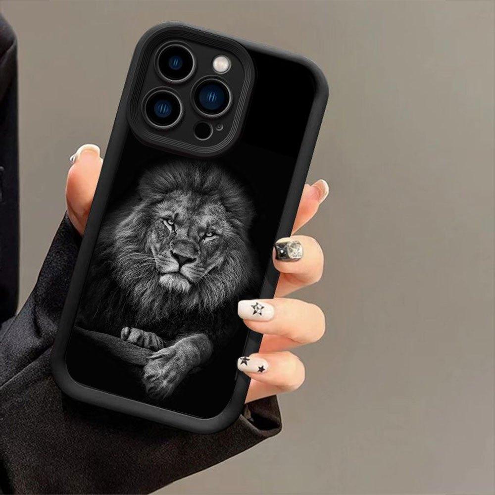 Phone Case - Lying Lion High Bamboo Phone Case for iPhone 17 E Air Pro ProMax iPhone16 15 14 Plus 13 12 Mini 11 X XS XR
