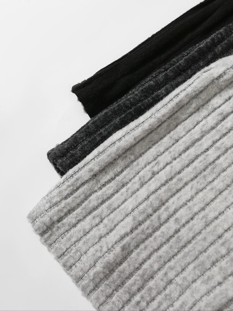 Women's Solid Ribbed Crop Top & Romper Set, Casual Basic Fashion Cozy Top & Romper for Daily Outdoor Wear, Ladies Clothes for All Seasons