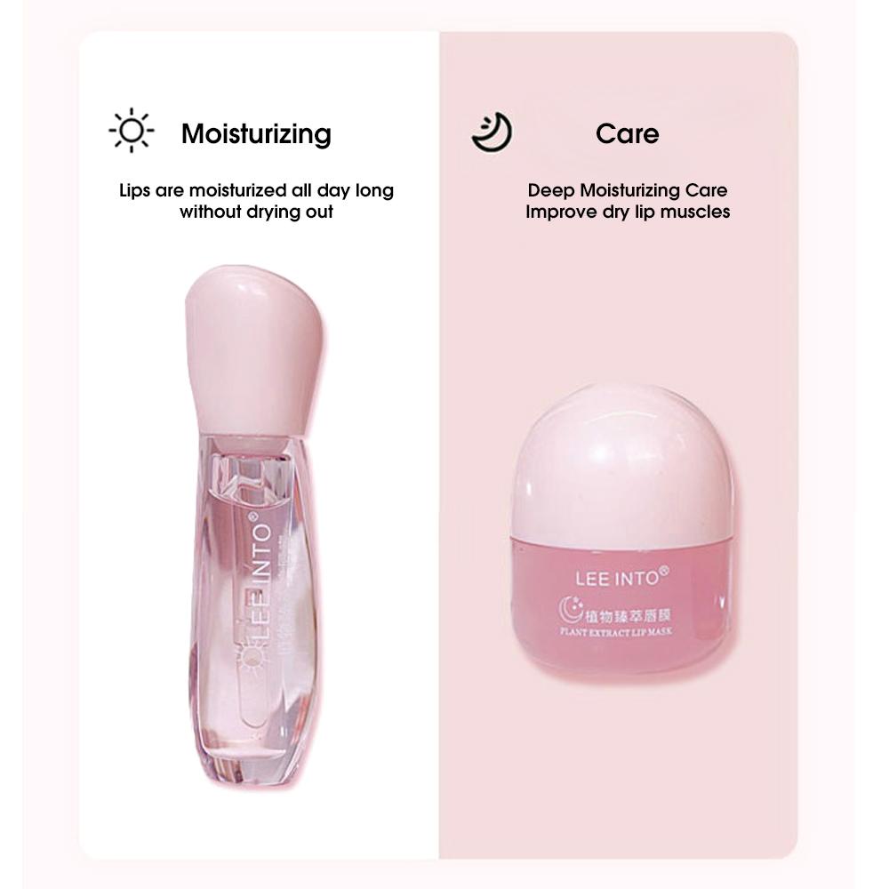 Moisturizing Lip Mask, Hydrating Plant Extract Juicy Lip Care Mask for Day & Night, Plumping Lip Oil for Women & Girls, Lip Moisturizer, Lip Treatment Oil Moisturizing Lip Mask, Hydrating Plant Extract Juicy Lip Care Mask for Day & Night, Plumping Lip Oil for Women & Girls, Lip Moisturizer, Lip Treatment Oil