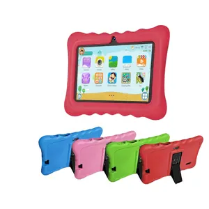 7-Inch Android Tablet for Kids, Portable Dual Camera, WiFi, Educational Entertainment Device, Blue, Toddler Tablets, Learning Tablet