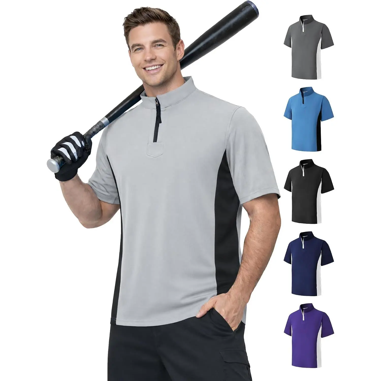 Men’s Cage Baseball Jacket - Lightweight Athletic Pullover Cut Training Wear, Water-Resistant with Hand Pockets for Batting Practice