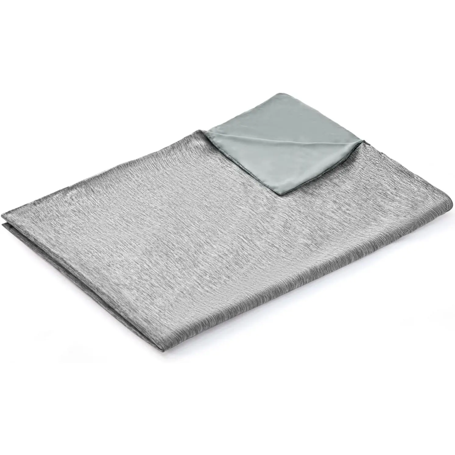 Weighted Blanket Cover 41x60- Size  Soft for  with Zipper,Machine Washable Duvet Cover for Hot Sleeper in Summer(Dark Grey,Duvet Cover Only)
