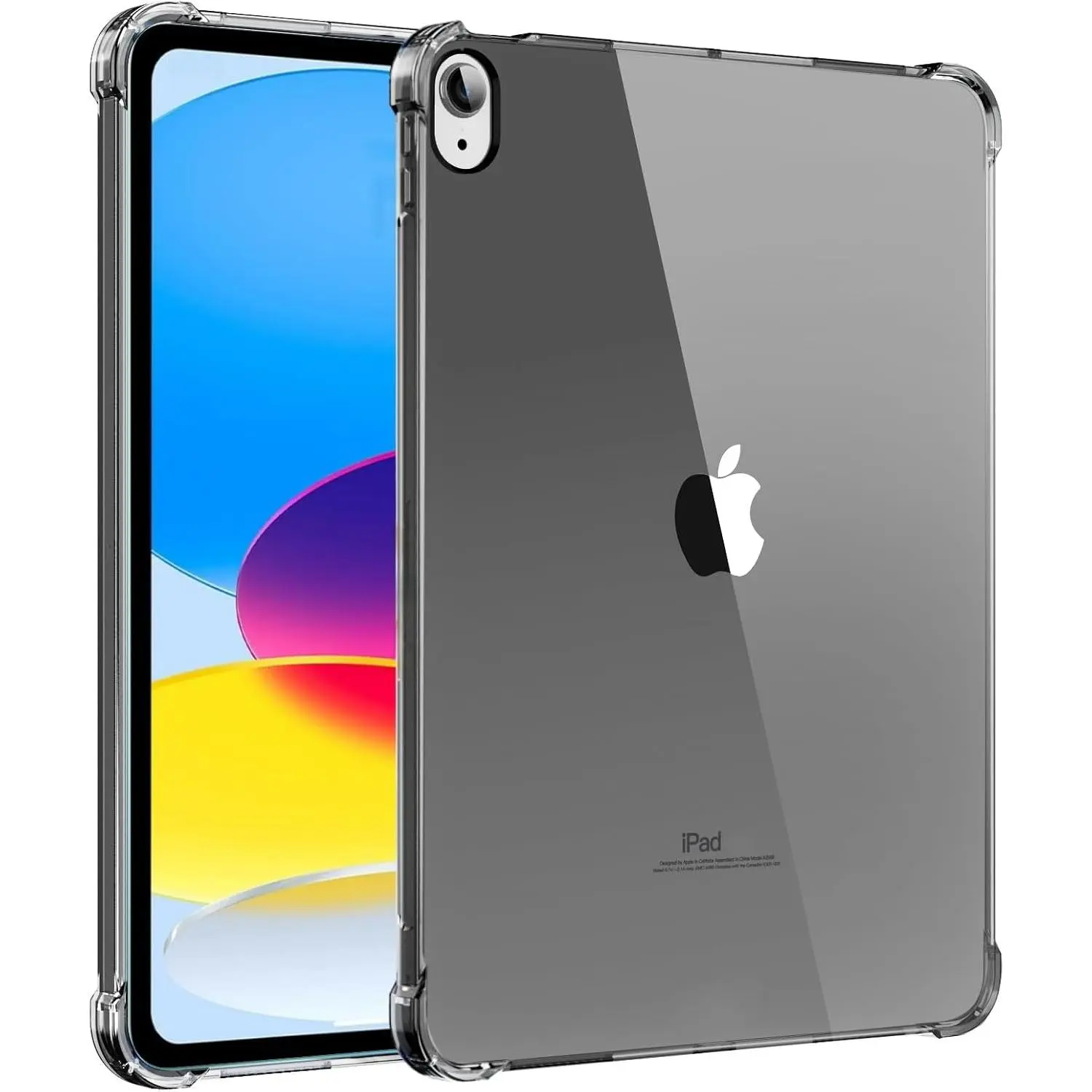 Protect Cover for iPad 11th Gen 11in (2025, A16) & iPad 10th Gen 10.9in (2022) - Lightweight, Thin Soft TPU, Air Bumper Guard, Anti-Scratch, Easy Installation, Shockproof Black Tablet Case