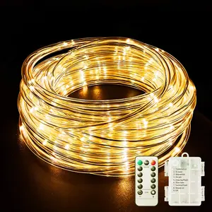 LED Rope Lights Battery Operated String Lights 40Ft 120 LEDs 8 Modes Hanging Fairy Lights Dimmable/Timer with Remote for Camping Party Halloween Christmas Decoration (Warm White)fidget toys