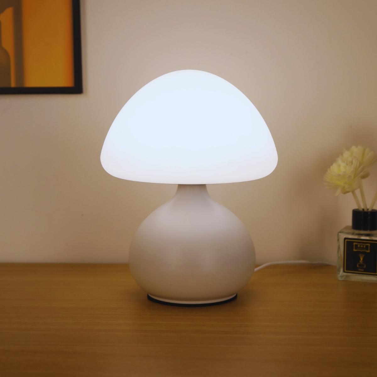 Modern Creative Mushroom Design Table Lamp, USB Powered LED Desk Lamp, Dimmable Soft Light for Home Living Room Bedroom Study Room Decor Indoor Lighting, Led Mood Light