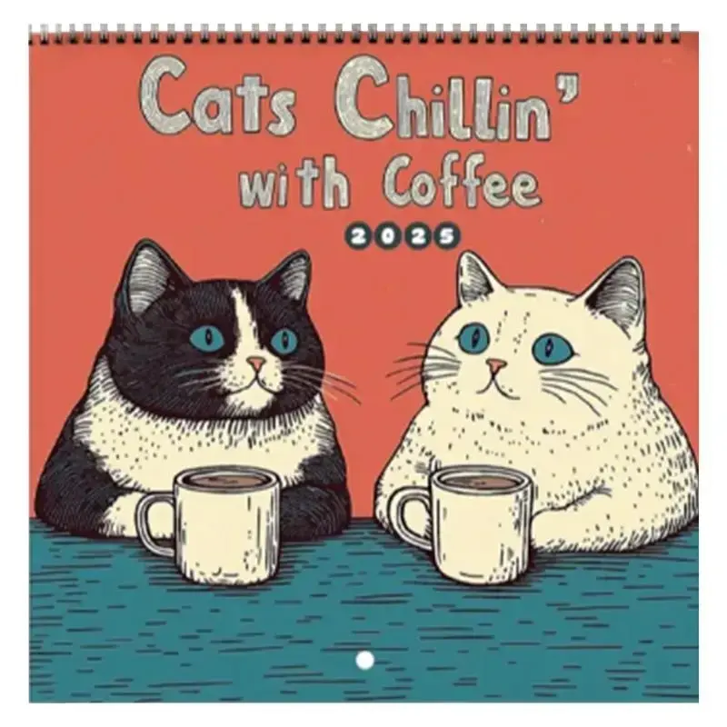 2027 Cats Chillin Desk Calendar | Cute Cat Art Monthly Calendar, Perfect Gift for Cat Lovers#CatCalendar2027 #CuteCatGifts #DeskCalendar #CatLoversGift #2027Planner