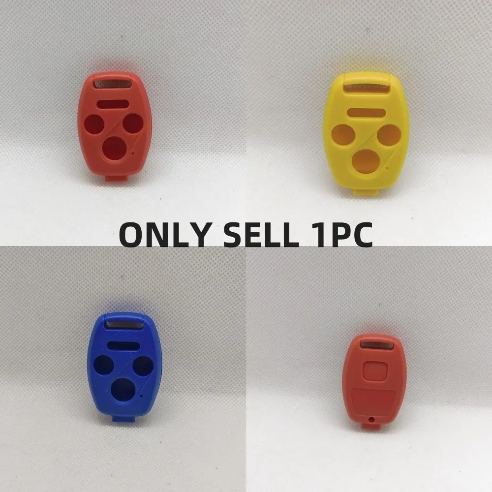 Honda Key Shell Replacement for Accord Fit Cr-V Civic Odyssey, 3+1 Button Remote Case, Blue Plastic, No Battery Included