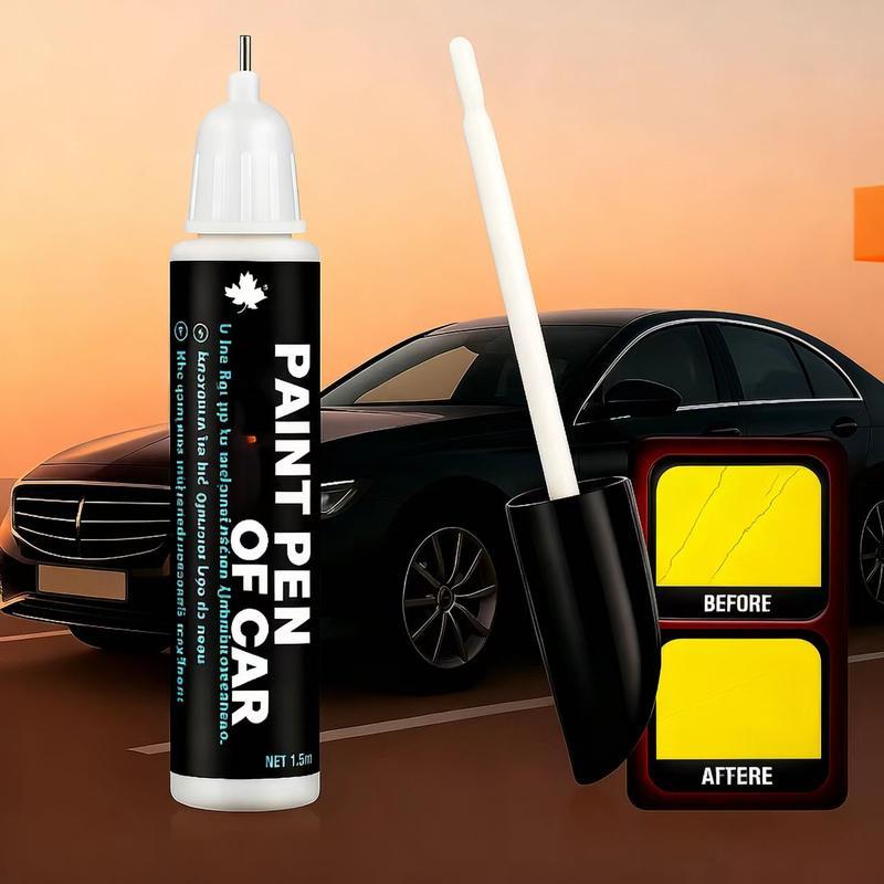 Premium 2-in-1 Car Scratch Removal Pen – Metal Tip & Brush Touch-Up Tool, Scratch Remover, Car Touch Up Paint Pen, Polishing Wax, Vehicle Scratch Repair, Shine, Complete Car Scratch Remover Kit and Car Accessories